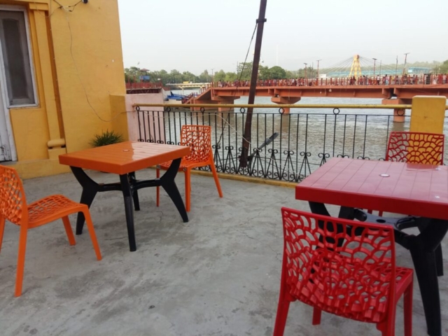 Open Balcony  GANGA VIEW from Brij Lodge